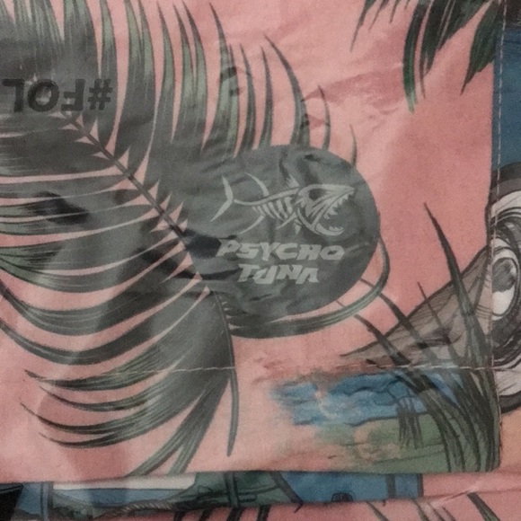 Psycho Tuna Tropical Peach Classic Surf Life medium swim trunks New - Picture 3 of 7